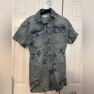 Free people denim romper
